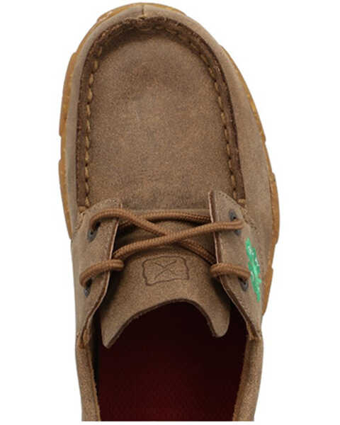 Image #6 - Twisted X Boys' Driving Moc Boat Shoes - Moc Toe , Brown, hi-res