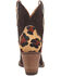 Image #5 - Dingo Women's Texas Charm Suede Leopard Print Western Booties - Round Toe, Brown, hi-res