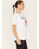 Image #2 - White Crow Women's Cowboys & Dive Bars Oversized Graphic Tee, White, hi-res