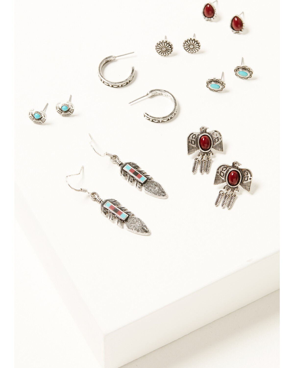 Idyllwind Women's Cardiff Earring Set - 7 Piece, Silver, hi-res
