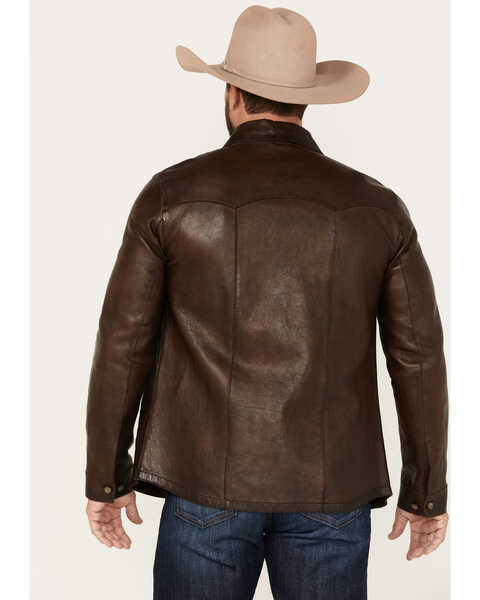 Image #4 - Scully Men's Leather , Chocolate, hi-res