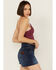 Image #2 - Fornia Women's Seamless Floral Bralette, Fuchsia, hi-res