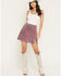 Image #1 - Idyllwind Women's Waters Suede Mini Skirt, Orchid, hi-res