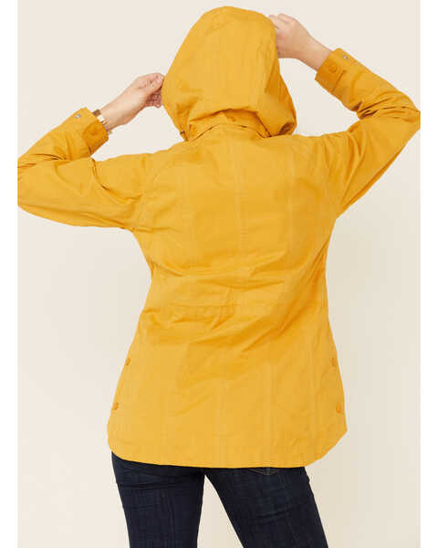 Image #4 - Outback Trading Co. Women's Solid Mustard Brookside Hooded Zip-Front Rain Jacket , Mustard, hi-res