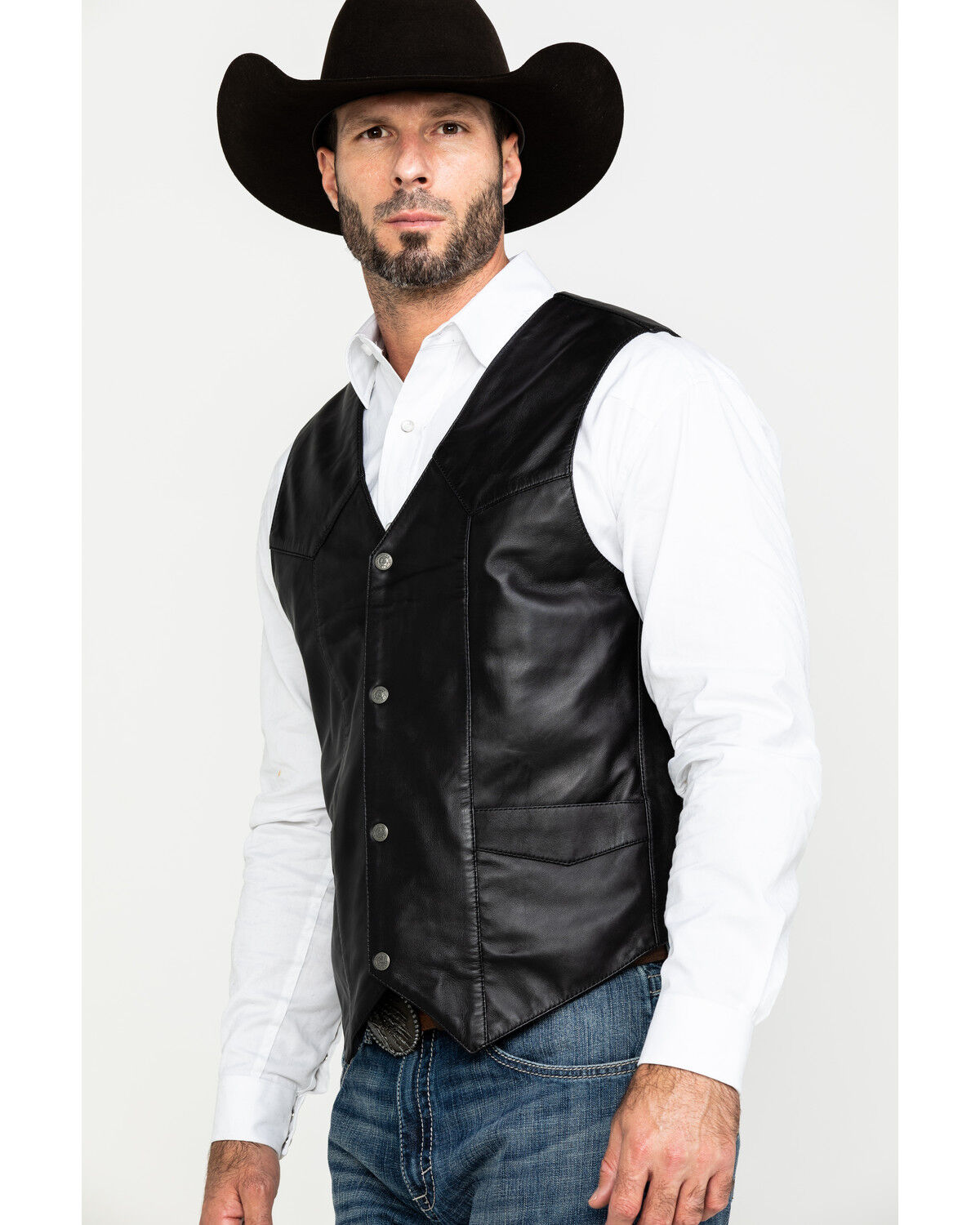 Lambskin leather vest clearance
