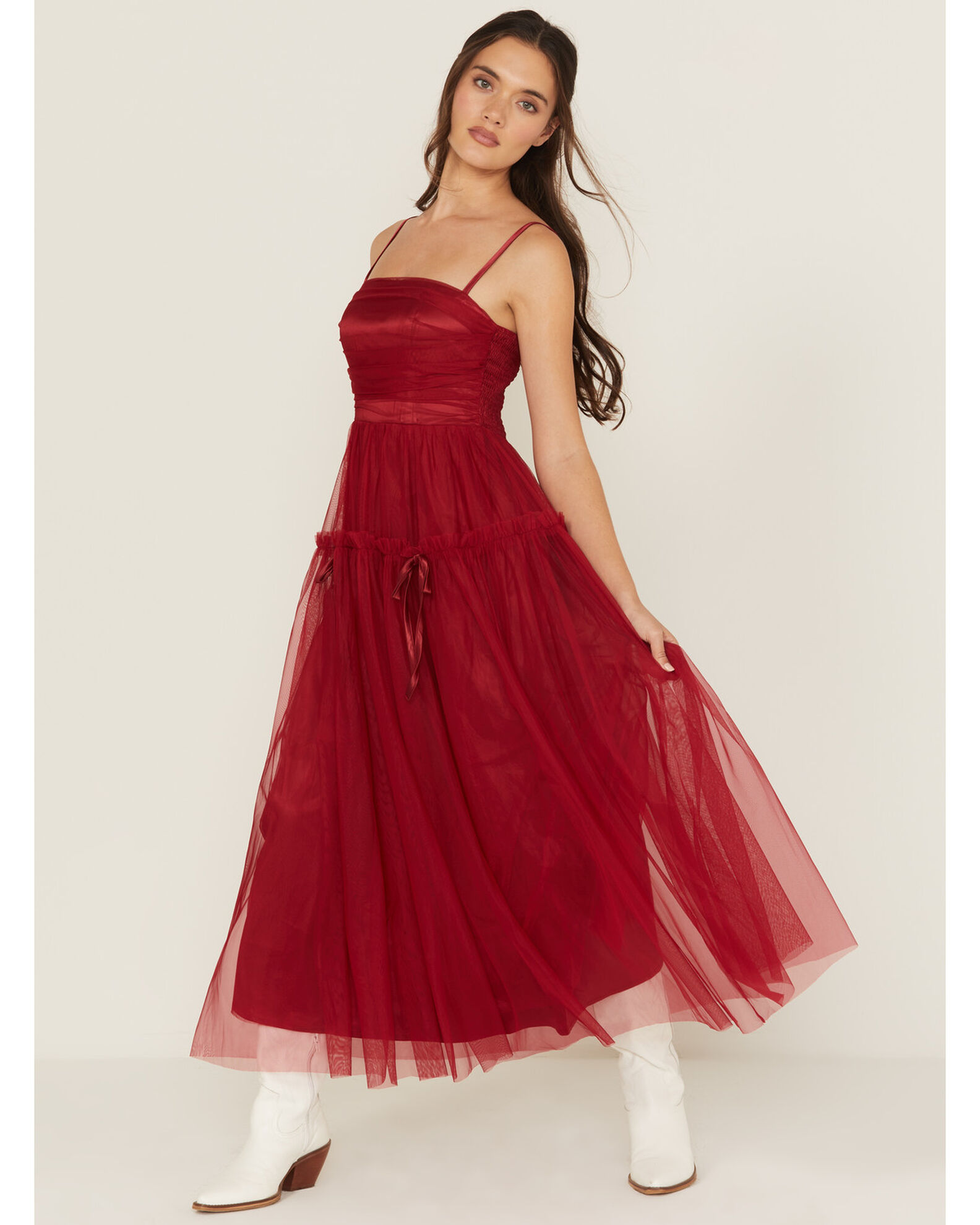 Listicle Women s Tulle Midi Dress Sheplers