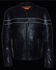 Image #4 - Milwaukee Leather Men's Sporty Scooter Crossover Jacket - 4X, Black, hi-res