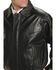Image #2 - Roper Lamb Nappa Bomber Jacket - Big & Tall, Black, hi-res