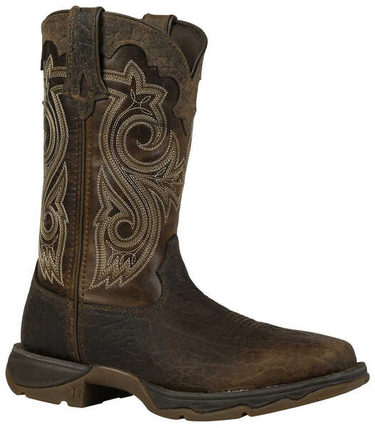 Durango Women's Lady Rebel Western Boots - Steel Toe, Brown, hi-res