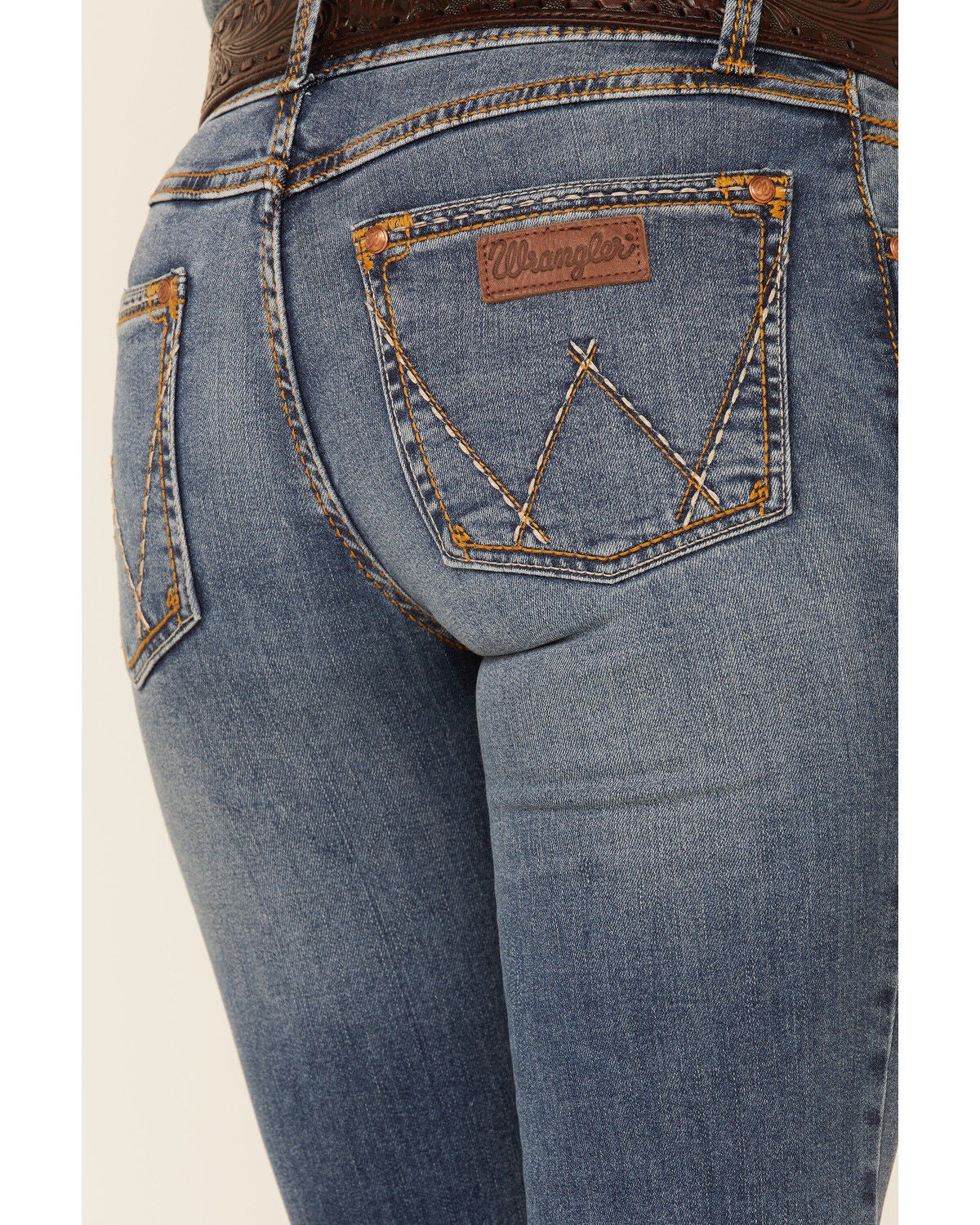 Image #4 - Wrangler Retro Women's Medium Wash Mae Bootcut Jeans, Blue, hi-res