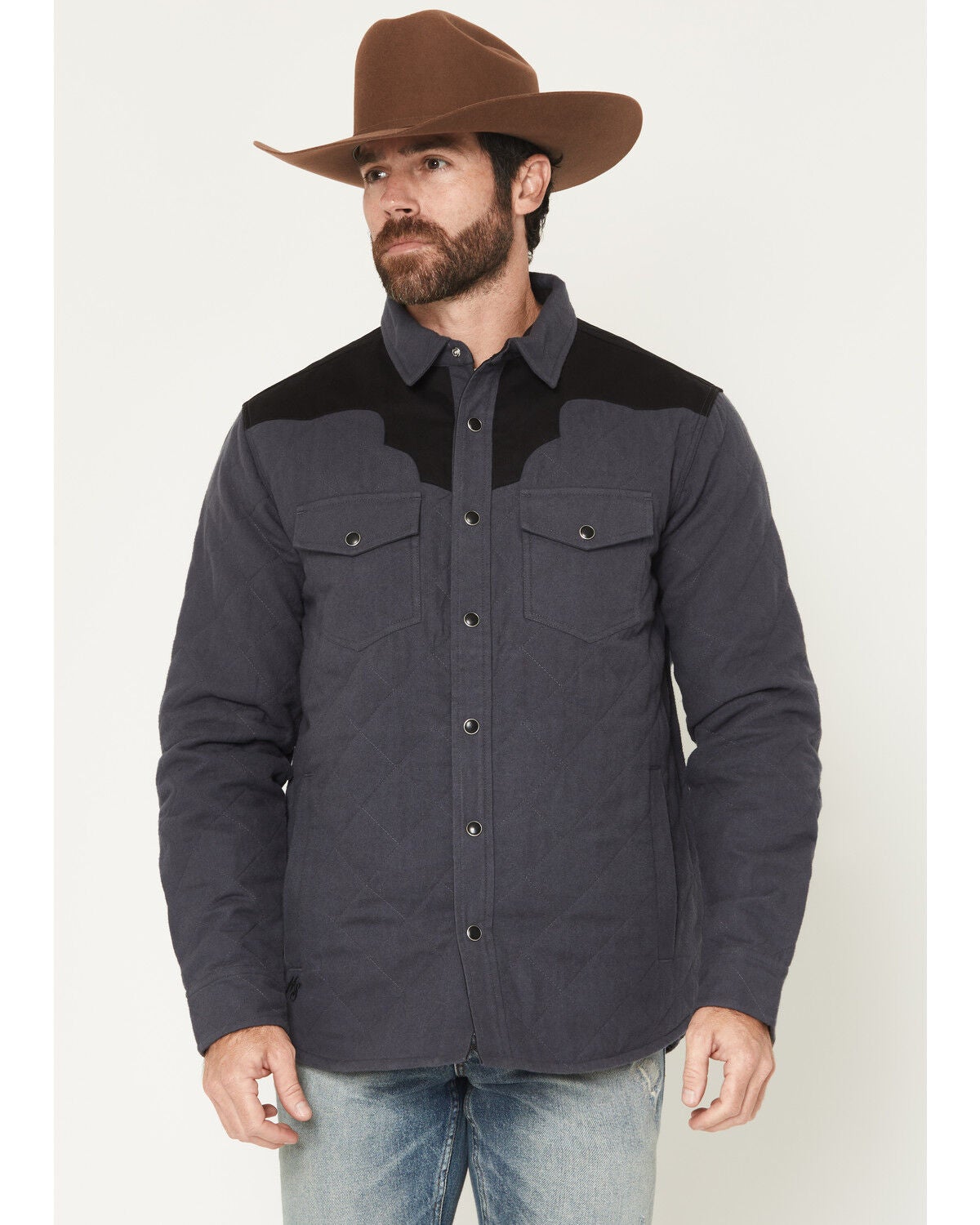 Moonshine Spirit&reg; Men's Jackson Hole Lightweight Quilted Shirt Jacket, Charcoal, hi-res