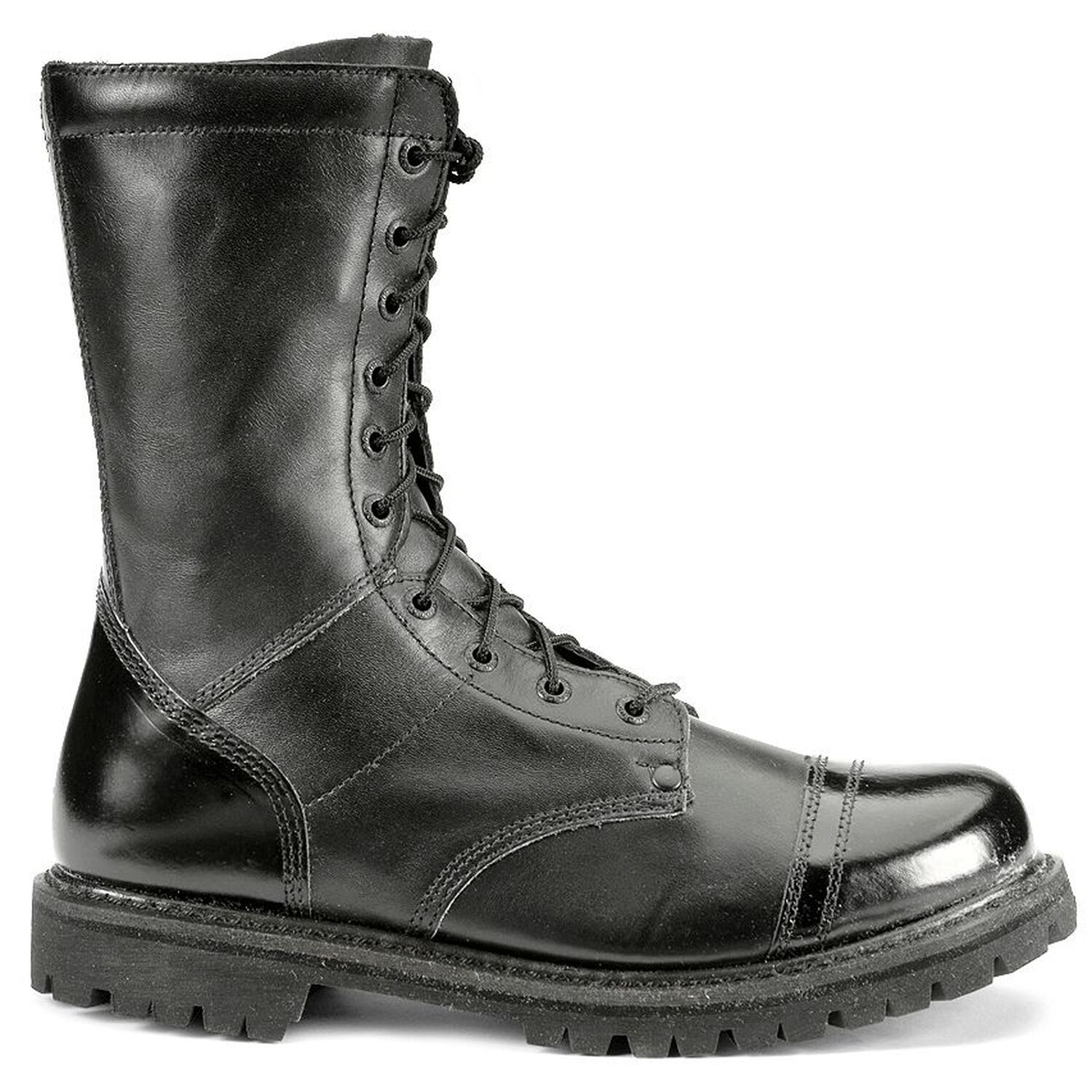 Image #2 - Rocky Men's 10" Zipper Jump Boots - Round Toe, Black, hi-res