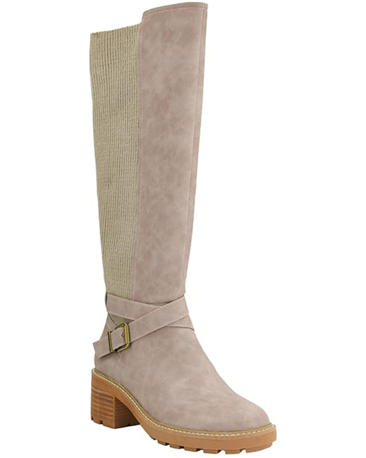 Image #1 - Corkys Women's High There Fashion Boots - Round Toe, Taupe, hi-res
