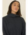 Image #4 - POL Women's High Low Cable Knit Turtleneck Sweater , , hi-res