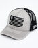 Image #1 - Hawx Men's Gray Embroidered Logo Flag Mesh-Back Ball Cap , Grey, hi-res