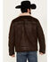 Moonshine Spirit Men's Shearling Sherpa Lined Leather Jacket, Dark Brown, hi-res