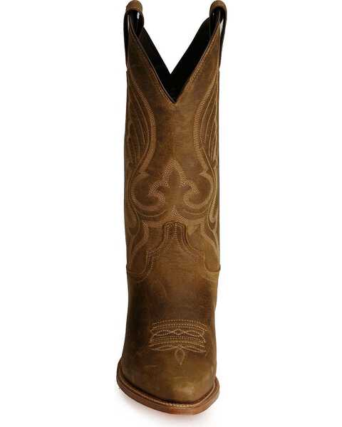 Abilene Distressed Leather Cowboy Boots - Snip Toe, Distressed, hi-res