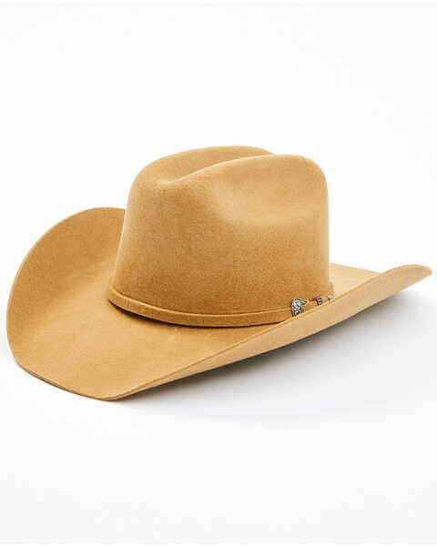 Cody James Men's 3X Low Cattleman Wool Felt Western Hat , Tan, hi-res