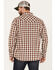 Image #5 - Moonshine Spirit Men's Dirt Runner Plaid Print Snap Western Flannel Shirt , Cream, hi-res