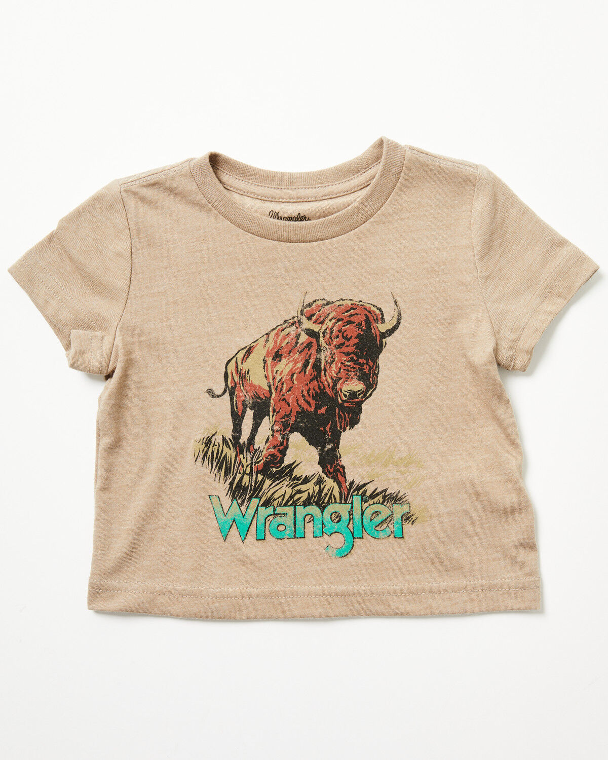 Image #1 - Wrangler Infant Boys' Buffalo Logo Short Sleeve Graphic T-Shirt, Brown, hi-res