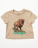 Image #1 - Wrangler Infant Boys' Buffalo Logo Short Sleeve Graphic T-Shirt, Brown, hi-res