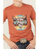 Image #3 - Rock & Roll Denim Boys' Dale Brisby Pow Pow Short Sleeve Graphic T-Shirt , Rust Copper, hi-res
