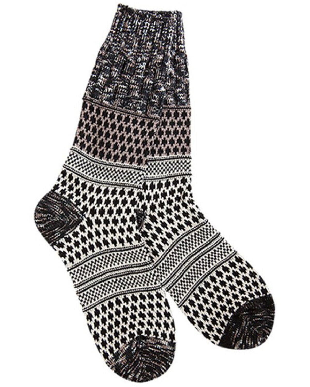 Image #1 - World's Softest Women's Nightfall Multi Socks, Black, hi-res