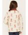 Image #4 - Shyanne Girls' Francis Cowboy Boot Snap Quilted Jacket, Oatmeal, hi-res