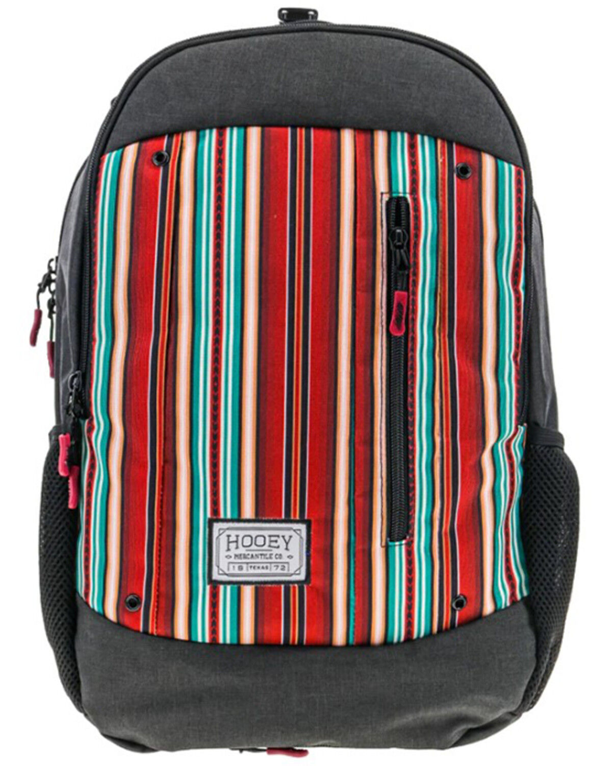 Image #1 - Hooey Men's Rockstar Serape Striped Backpack, Red, hi-res