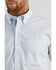 Image #2 - George Strait by Wrangler Men's Geo Print Short Sleeve Button-Down Stretch Western Shirt - Big , White, hi-res