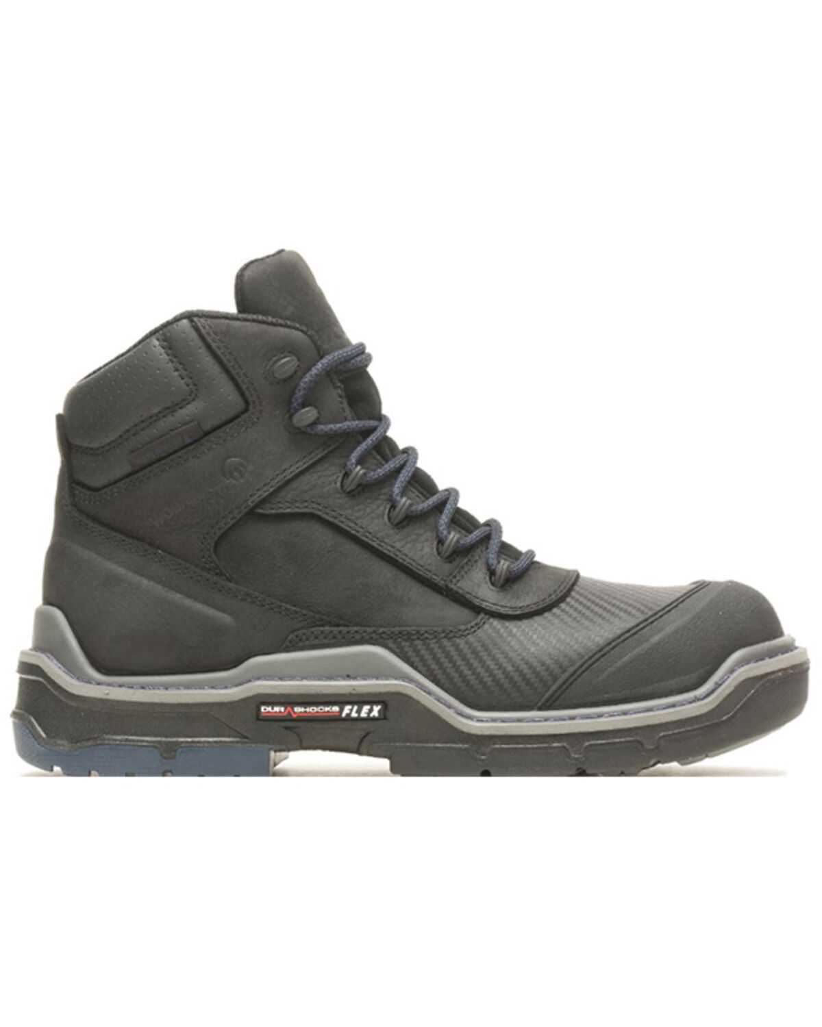 Image #2 - Wolverine Men's Raider Durashocks® Shield 6" CarbonMAX® Work Boots - Composite Toe, Black, hi-res