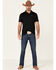 HOOey Men's Cowboy Golf Print The Weekender Short Sleeve Polo Shirt , Black, hi-res