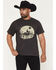 Image #1 - Levi's Men's Archival Desert Cowboy Short Sleeve Graphic T-Shirt, Black, hi-res