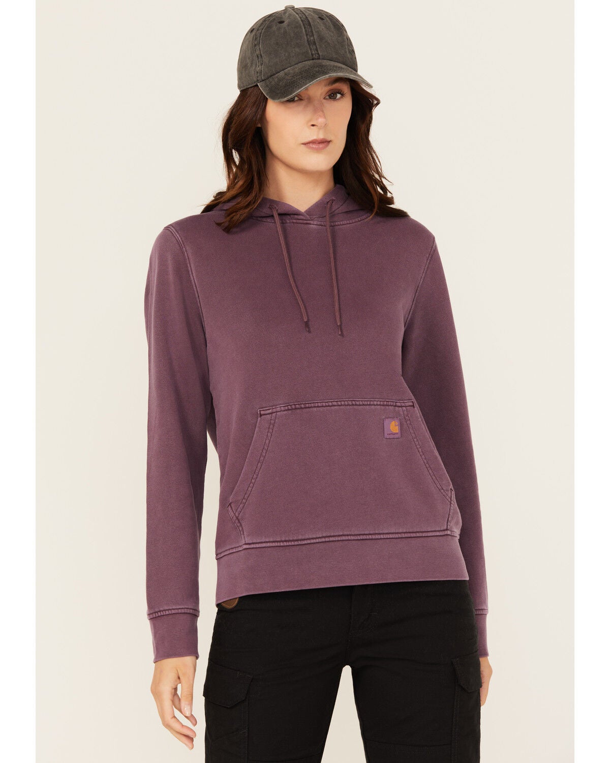Carhartt Women's Relaxed Midweight Hoodie, Purple, hi-res