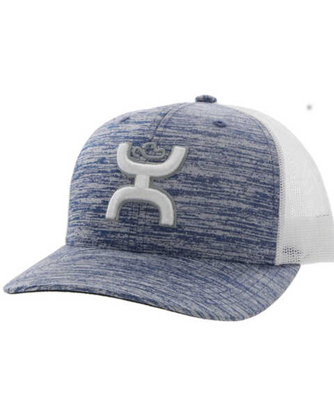 Hooey Men's Sterling Logo Embroidered Mesh Back Trucker Cap, Blue, hi-res