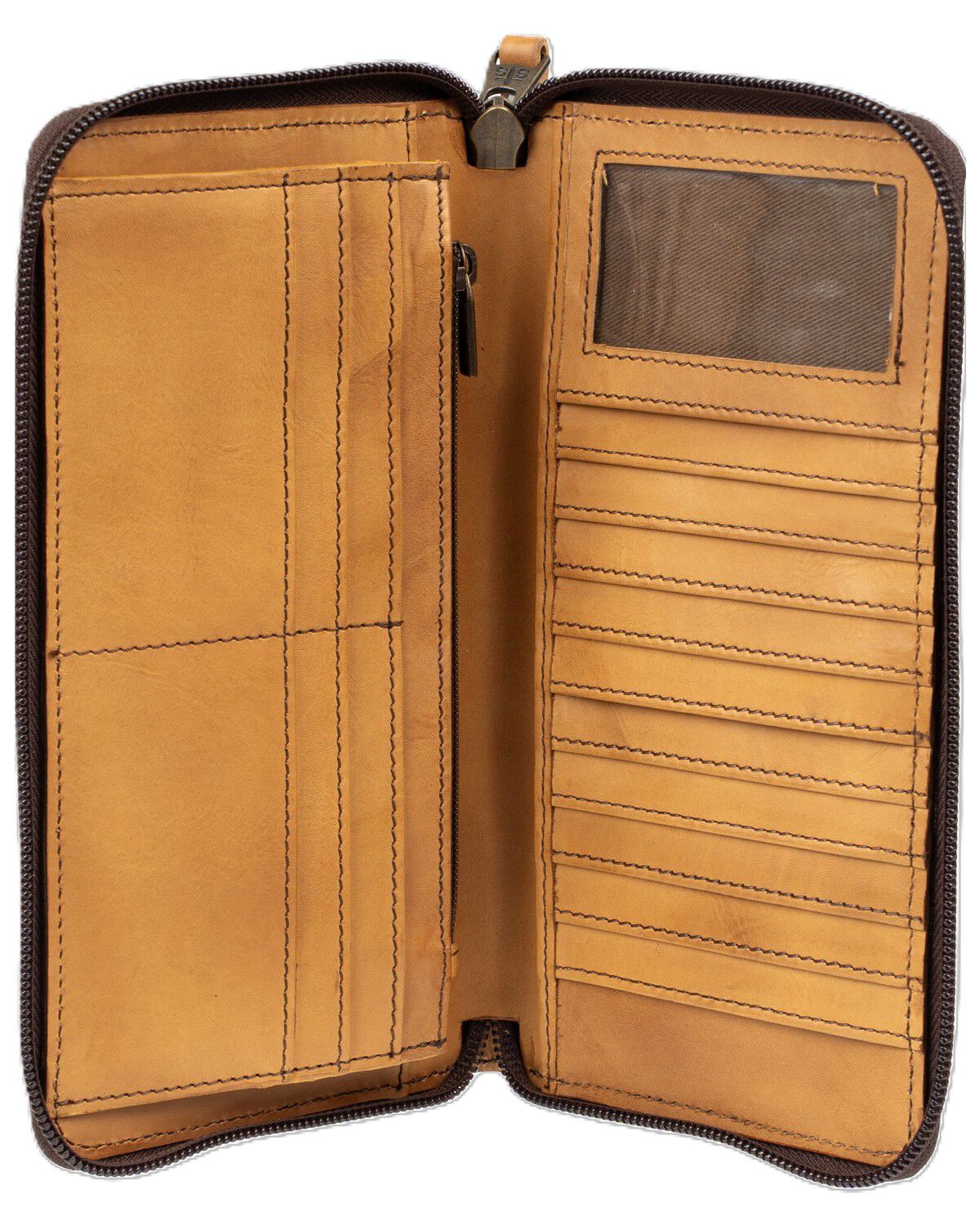 Image #4 - STS Ranchwear by Carroll Women's Bandera Berkley Bifold Wristlet Wallet, Caramel, hi-res