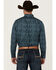 Image #4 - Cody James Men's Lasso Paisley Print Long Sleeve Button-Down Stretch Western Shirt - Big, Blue, hi-res