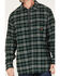 Image #3 - Hawx Men's Plaid Long Sleeve Button-Down Flannel Work Shirt, Green, hi-res