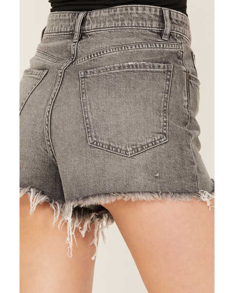 Image #4 - Lucky Brand Women's Hideaway Mid Rise Shorts , Grey, hi-res