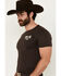 Image #3 - Pendleton Men's Cowboy Logo Short Sleeve Graphic T-Shirt, Dark Brown, hi-res