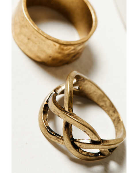 Image #3 - Shyanne Women's Rosa Lane Southwestern Circle Ring Set - 5 Piece, Gold, hi-res