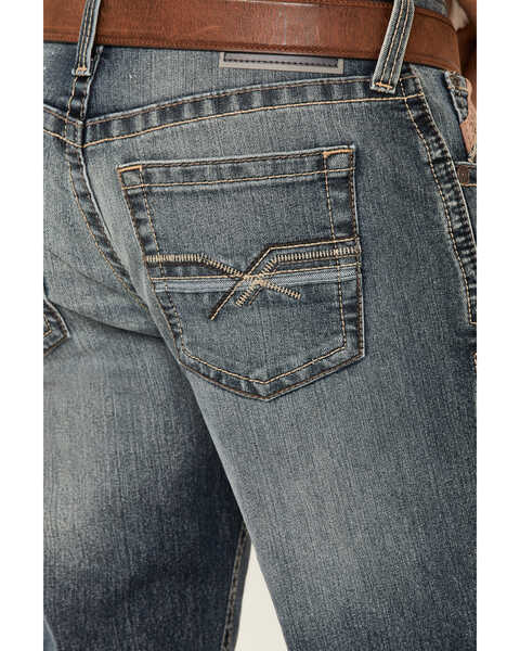 Ariat Men's M4 Kentucky Stockton Stretch Relaxed Straight Jeans - Big , Blue, hi-res