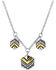 Image #2 - Montana Silversmiths Women's Charmed Chevron Silver Necklace, Silver, hi-res