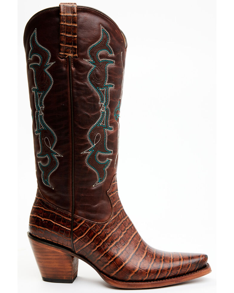 Idyllwind Women's Frisk Me Printed Leather Western Boots - Snip Toe , Brown, hi-res