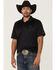 Image #1 - RANK 45&reg; Men's Heeler Solid Short Sleeve Polo, Black, hi-res