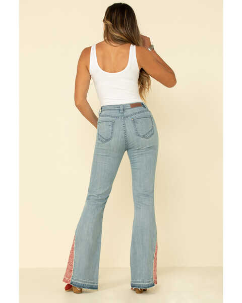 Image #3 - Rock & Roll Denim Women's Button Bandana Hem Trousers, Blue, hi-res