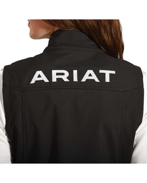 Ariat Women's Team Softshell Vest, Black, hi-res