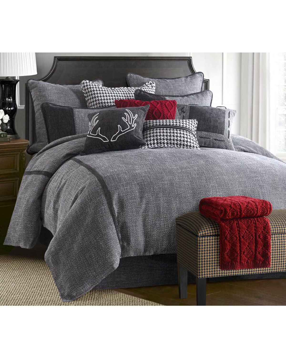 HiEnd Accents 4 Piece Hamilton Bedding Set - Super Queen, Multi, hi-res