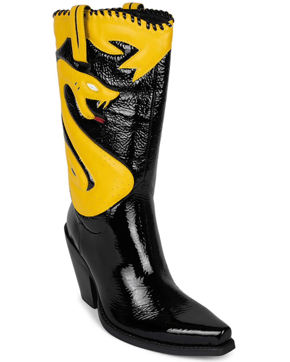 Image #1 - Jeffrey Campbell Women's Killer Cobra Synthetic Western Boots - Snip Toe, Black, hi-res