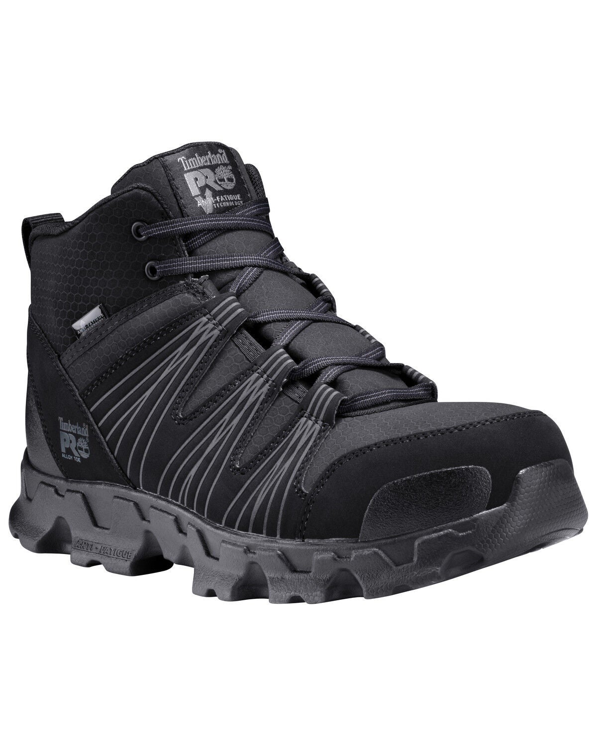 Timberland Pro Men's Powertrain Sport Work Shoes - Alloy Toe, Black, hi-res